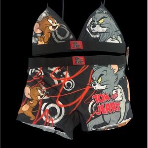 Tom & Jerry. Women's Intimates Set - Black and Red